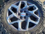 20" GMC Sierra Yukon AT4 Tahoe Silverado OEM 95369 wheels rims TOYO 34" Texas Truck Tire