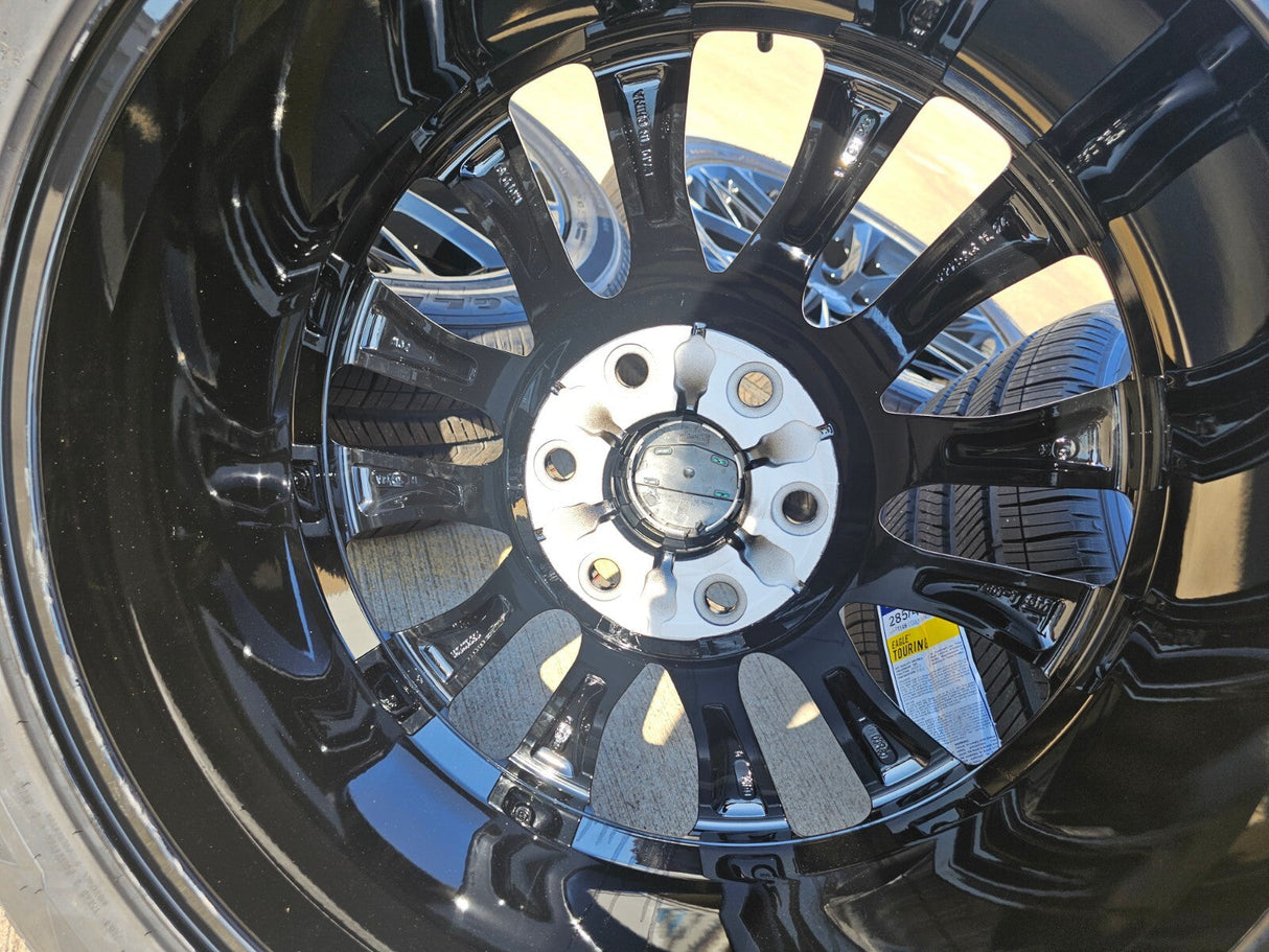 22" Cadillac Escalade black OEM 4804 wheels rims Chevy GMC tires NEW Texas Truck Tire