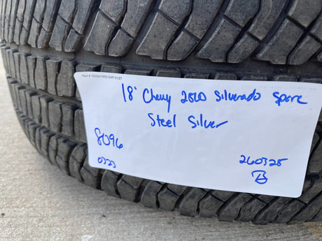 18" Chevy Silverado GMC Sierra 2500 3500 OEM 8096 wheel rim spare MICHELIN NEW Texas Truck Tire