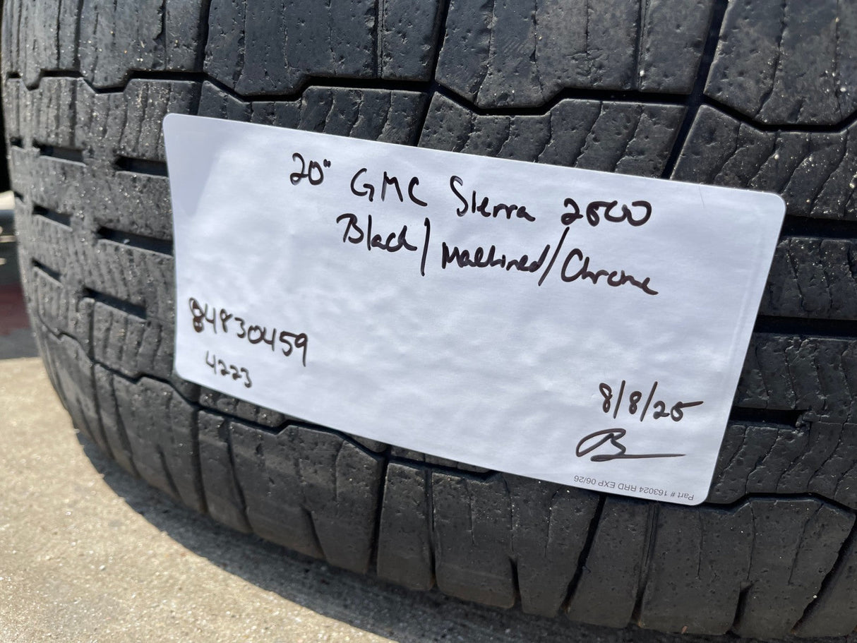 20" GMC Sierra 2500 3500 OEM wheels rims 5958 14138 tires MICHELIN DEFENDER Texas Truck Tire