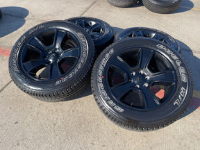 20" Dodge Ram 1500 OEM LIMITED Black 2676 2723 wheels rims BRIDGESTONE NEW Texas Truck Tire