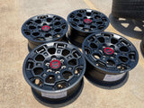 18" Toyota Tundra TRD BBS FORGED OEM black 95458 wheels rims Sequoia NEW Texas Truck Tire