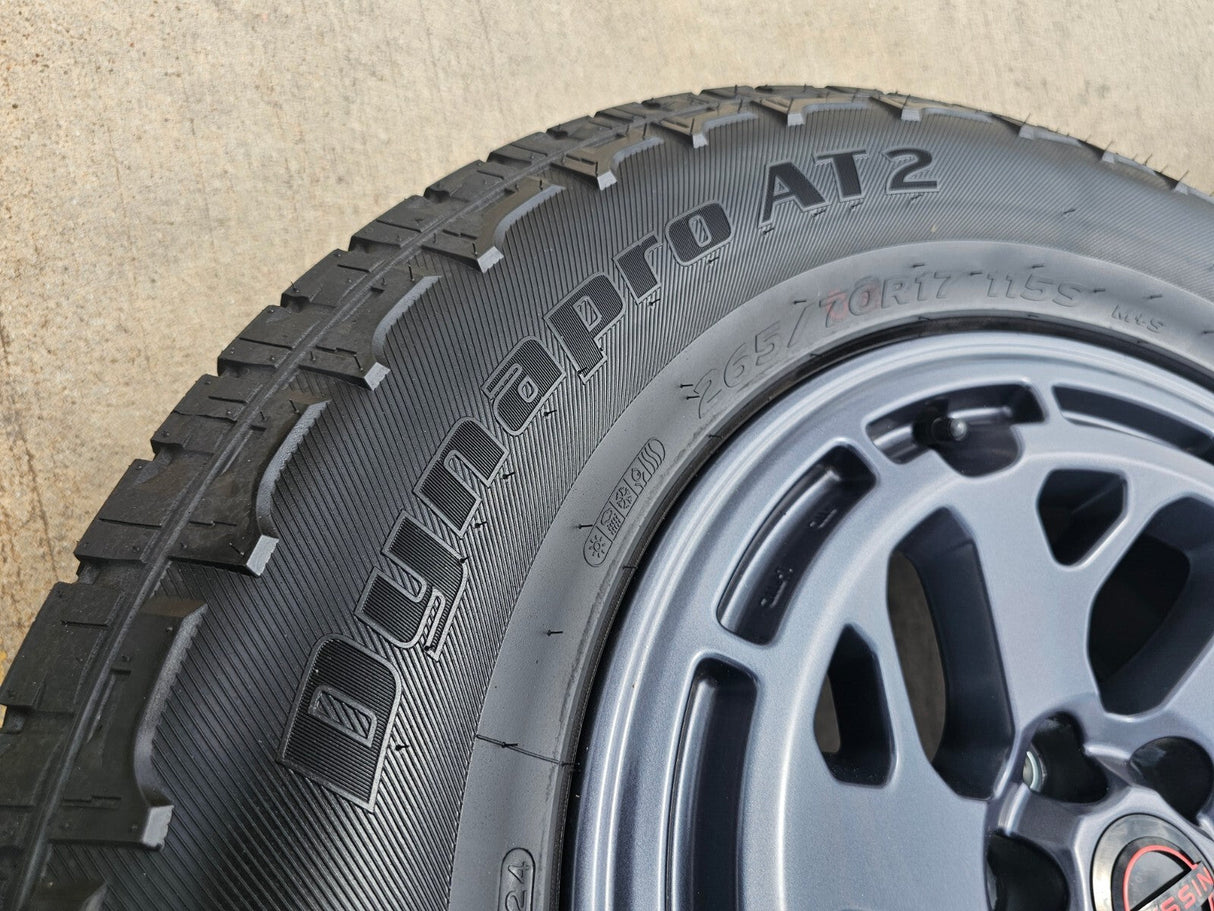 17" Nissan Frontier X-PRO OEM Desert Runner wheels rims tires 2024 2025 2026 NEW Texas Truck Tire