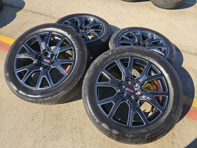 22" GMC Yukon Sierra Chevy Tahoe Escalade OEM 5944 wheels rims 2025 2026 NEW Texas Truck Tire