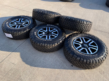 17" INEOS Grenadier OEM black wheels rims 8775 tires 2023 2024 2025 2026 NEW BFG Texas Truck Tire