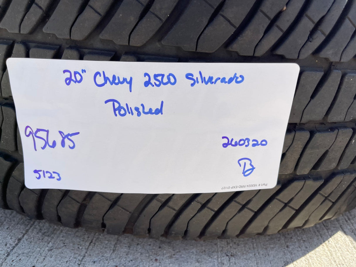 20" Chevy Silverado HIGH COUNTRY GMC Sierra AT4 2500 3500 OEM 95685 wheels rims Texas Truck Tire
