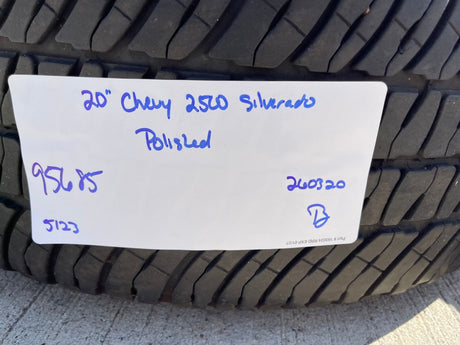 20" Chevy Silverado HIGH COUNTRY GMC Sierra AT4 2500 3500 OEM 95685 wheels rims Texas Truck Tire