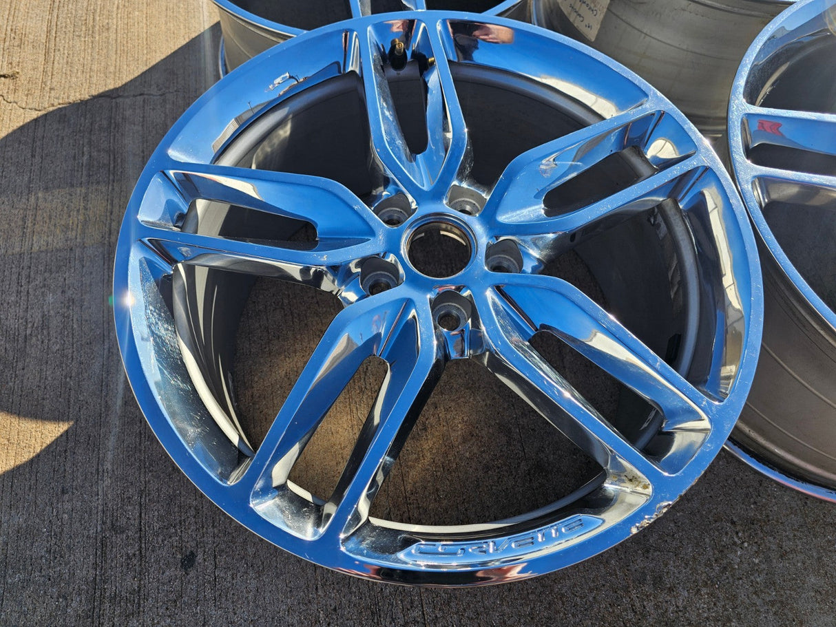 19" + 20" Chevy Corvette STINGRAY C7 OEM wheels rims 5634 5635 5640 5641 chrome Texas Truck Tire