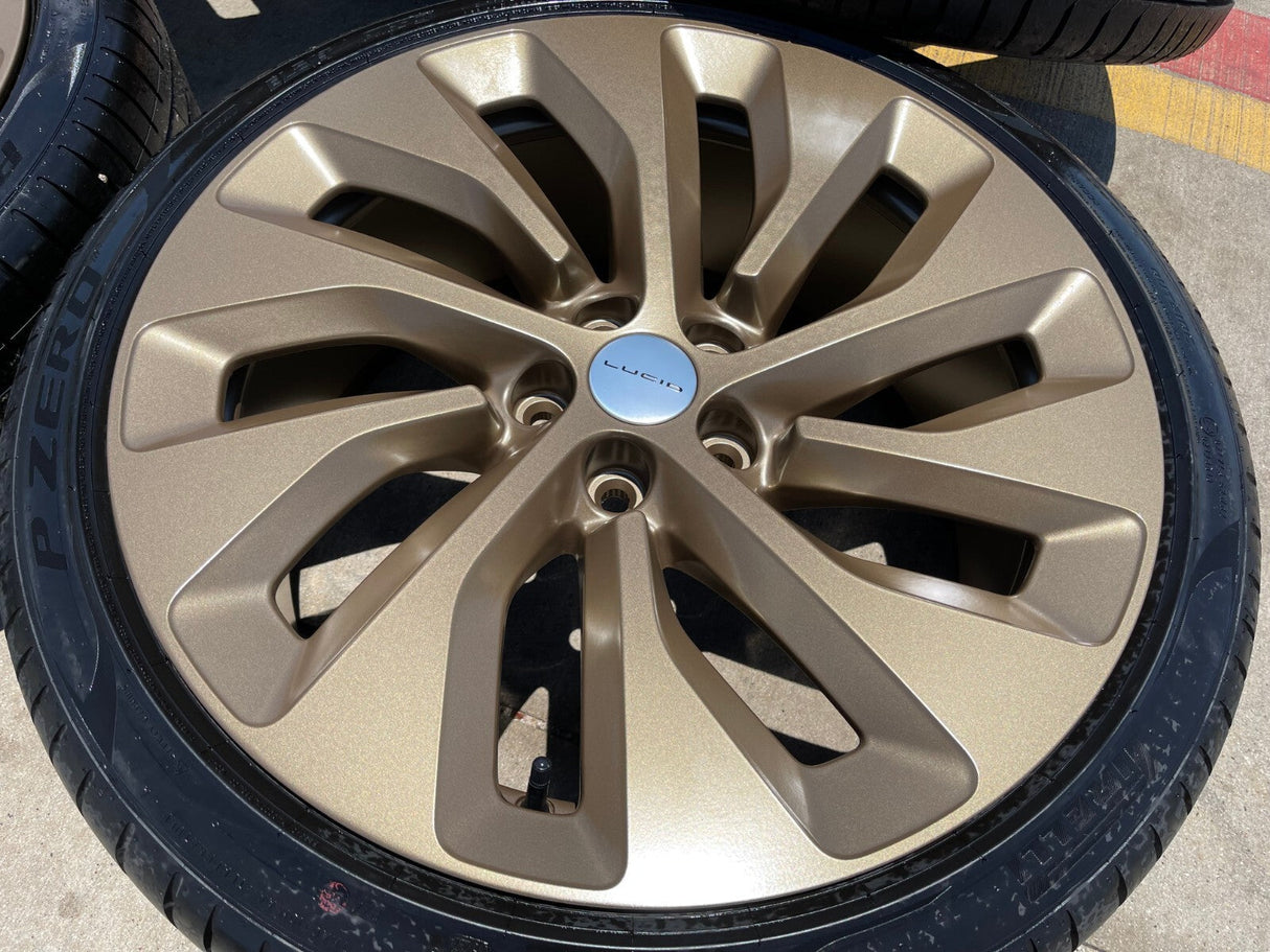 21" Lucid Air OEM Grand Touring 95542 95543 wheels rims 2022 2023 2024 2025 NEW Texas Truck Tire