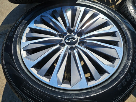 22" Infiniti QX80 QX56 Nissan Titan Armada OEM 94236 wheels rims 2025 2026 NEW Texas Truck Tire