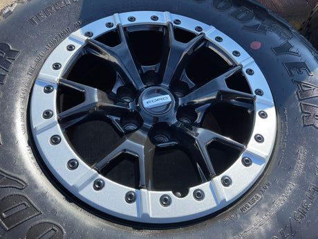 17" Ford F-150 Raptor Bronco R OEM Replica BEADLOCK 10460 rims wheels NEW 35" Texas Truck Tire