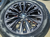 22" Cadillac Escalade V V600 Platinum OEM ORIGINAL rims 2025 2026 NEW Texas Truck Tire