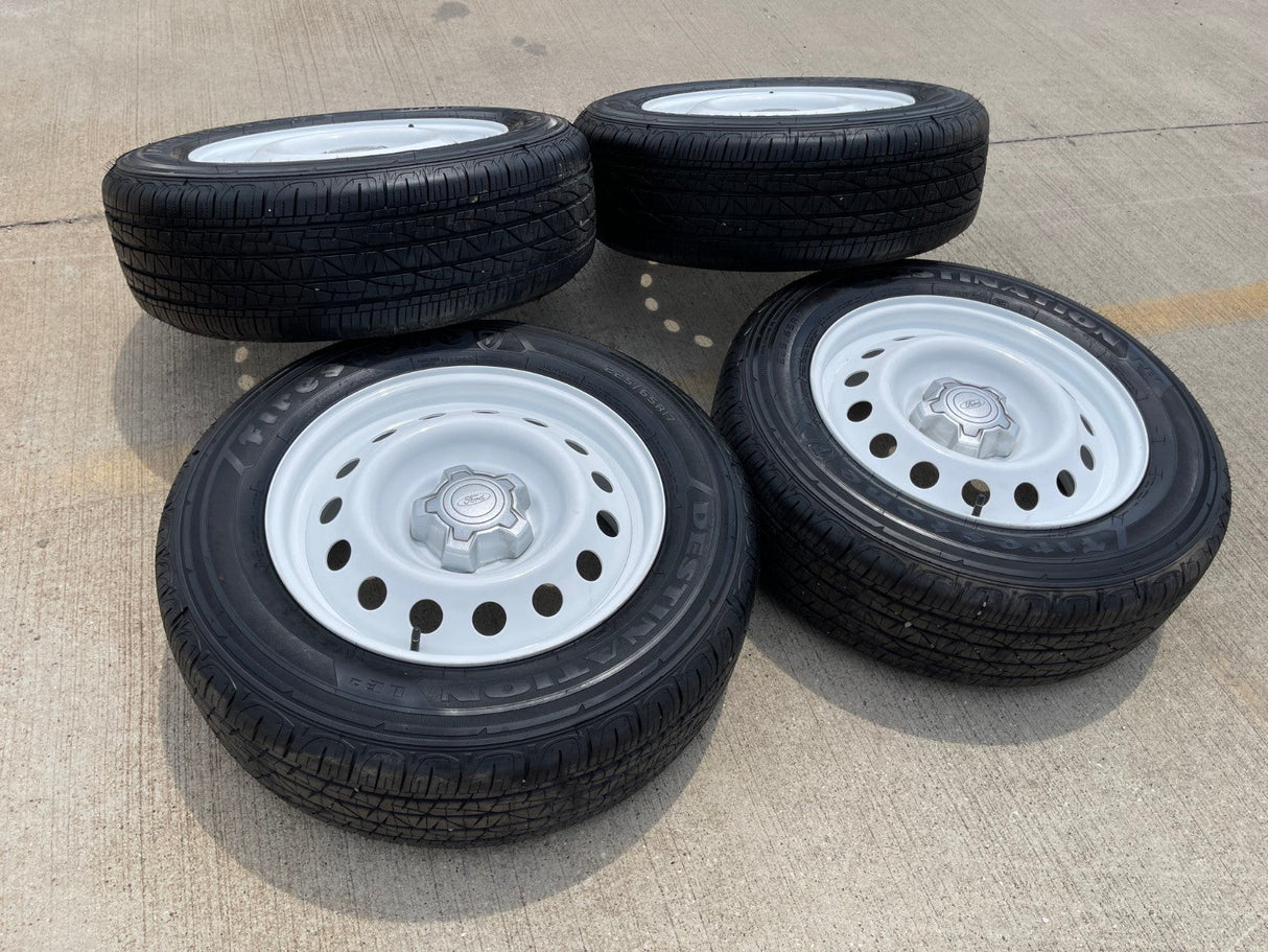 17" Ford Maverick Bronco Sport WHITE rims wheels 10415 OEM NEW Texas Truck Tire