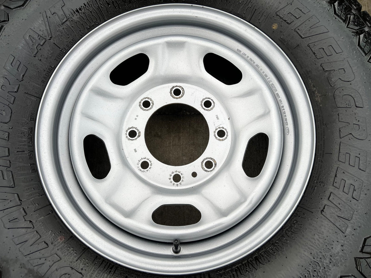 17" Ford F-250 F-350 OEM 3828 wheels rims tires A/T 33" Texas Truck Tire