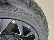 20x12 Fuel D546 Assault Chevy Silverado Ford F-150 RAM wheels rims 6x139 6x135 Texas Truck Tire