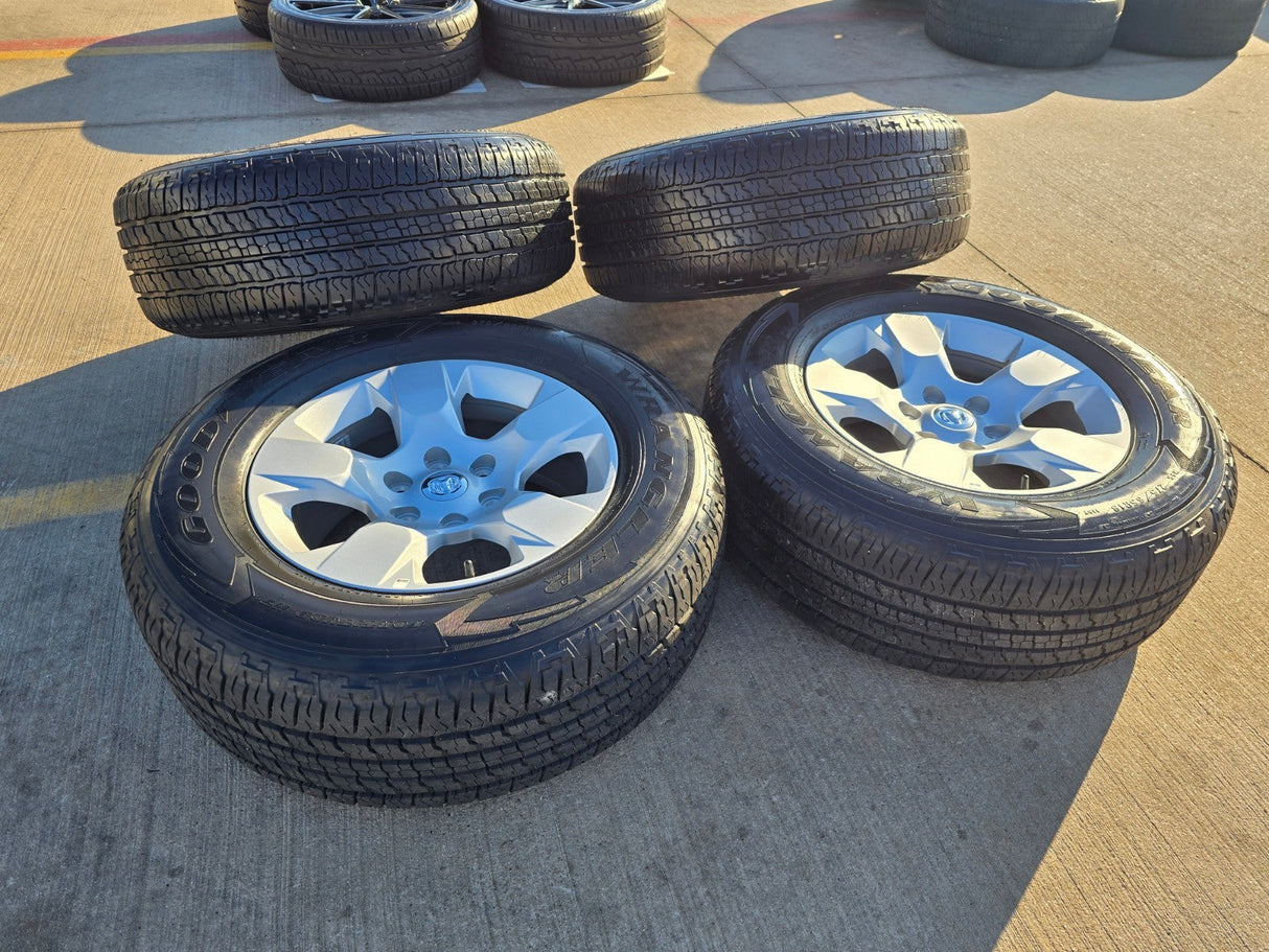 18" Ram 1500 OEM stock 2669 wheels rims 2021 2022 2023 2024 2025 2026 GOODYEAR Texas Truck Tire