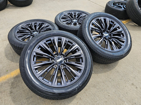 22" Cadillac Escalade V V600 Platinum OEM ORIGINAL wheels rims 2025 2026 NEW Texas Truck Tire