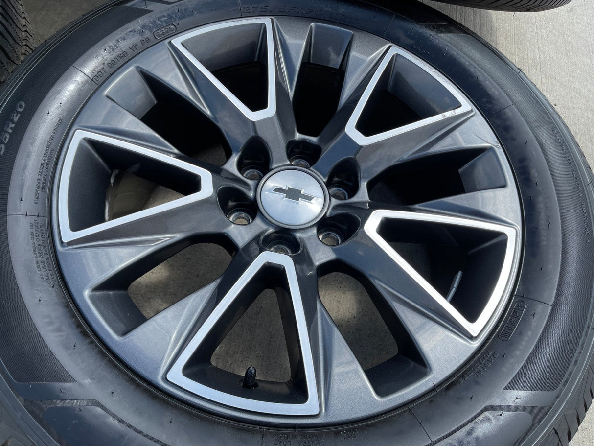 20" Chevy Tahoe Silverado OEM 5919 wheels rims GMC Yukon tires PATHFINDER Texas Truck Tire
