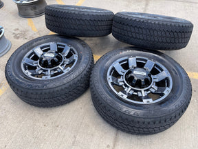 20" Ford F-250 F-350 OEM gray Lariat 10485 10296 wheels rims tires Texas Truck Tire