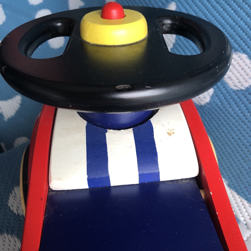 Wooden Classic Sport Ride-On Self-Push Car