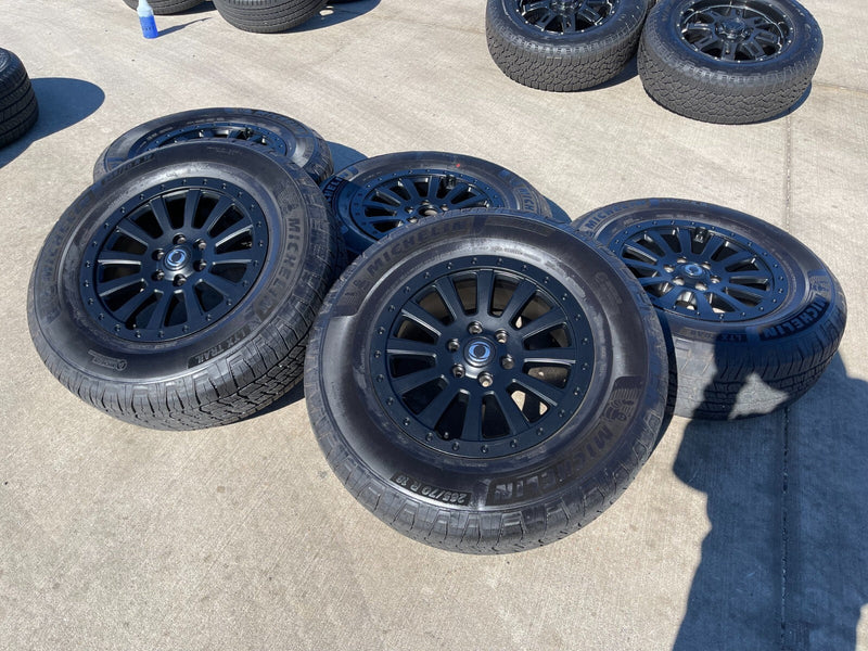 (5) 18" INEOS Grenadier OEM Black wheels rims tires beadlock 2024 2025 2026 NEW Texas Truck Tire
