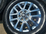 18" Toyota Tacoma LIMITED OEM chrome wheels rims 4260 4Runner 2025 MICHELIN NEW Texas Truck Tire