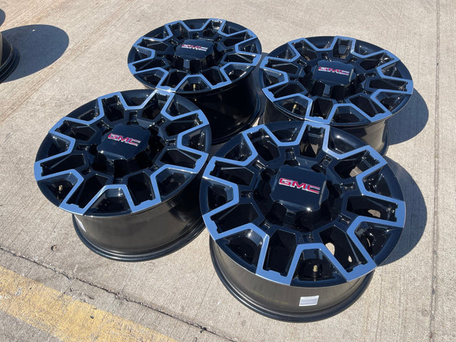 18" GMC Sierra AT4X Chevy Trail Boss 2500 OEM 14136 wheels rims 2025 2026 NEW Texas Truck Tire