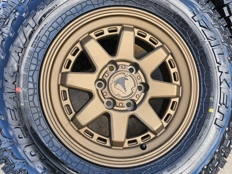 17" 4Runner Toyota Tacoma OEM BRONZE wheels rims FJ FALKEN WILDPEAK A/T4 NEW Texas Truck Tire