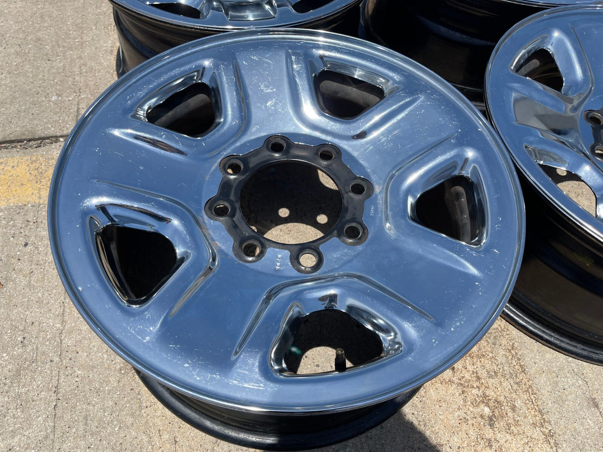 18" Dodge Ram 2500 3500 STEEL chrome OEM 2473 wheels rims Texas Truck Tire