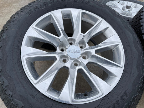 20" Chevy Tahoe Silverado LTZ 5920 OEM wheels rims Yukon BRIDGESTONE A/T NEW Texas Truck Tire