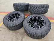 20x12 Fuel D546 Assault Chevy Silverado Ford F-150 RAM wheels rims 6x139 6x135 Texas Truck Tire