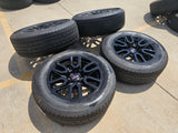 20" GMC Sierra Yukon Chevy OEM black 5914 5918 wheels rims 2023 2024 2025 2026 Texas Truck Tire