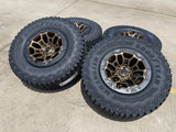 18" Dodge Ram 1500 TRX Beadlock OEM bronze RHO wheels rims 2735 tires 35" NEW Texas Truck Tire