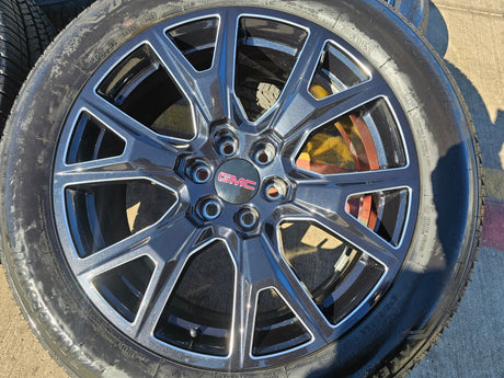 22" GMC Yukon Sierra Chevy Tahoe Escalade OEM 5944 wheels rims 2025 2026 NEW Texas Truck Tire
