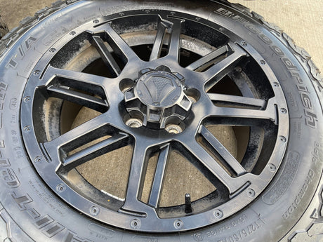 20" Toyota Tundra Sequoia T FORCE TSS TRD OEM black wheels rims 5x150 NEW BFG Texas Truck Tire