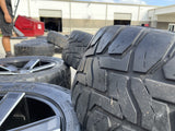 22x9 22" KMC Duece KM702 Chevy Silverado RAM wheels rims 6x139 6x5.5 tires TOYO Texas Truck Tire