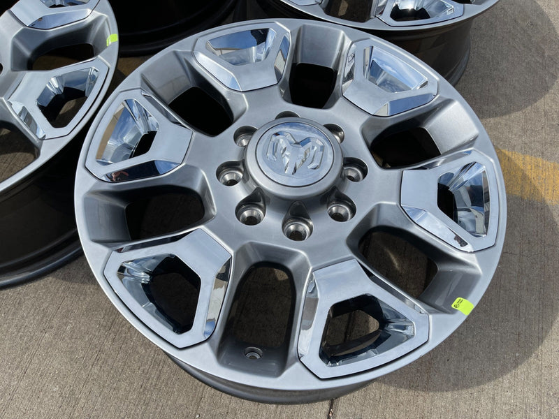 20" Dodge Ram 2500 3500 LARAMIE OEM 2562 CHROME wheels rims NEW Texas Truck Tire