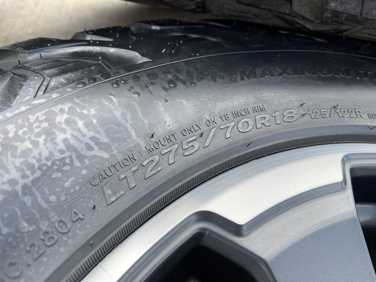 18" Ford F-250 F-350 OEM TREMOR rims wheels 10482 HANKOOK DYNAPRO M/T2 Texas Truck Tire