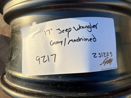 17" Jeep Wrangler Rubicon OEM wheel rim 9217 Gladiator spare 2021 2022 2023 2024 Texas Truck Tire