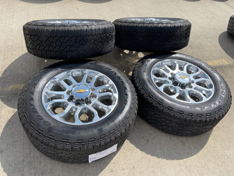 20" Chevy Silverado HIGH COUNTRY GMC Sierra AT4 2500 3500 OEM 95685 wheels rims Texas Truck Tire