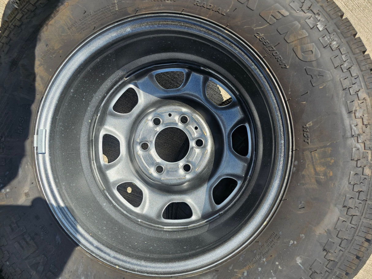 17" Ford F-150 OEM rims wheels 3857 tires steel 2020 2021 2022 2023 2024 2025 Texas Truck Tire
