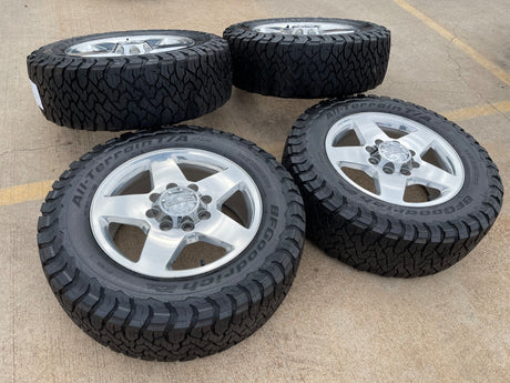20" Chevy Silverado GMC Sierra 2500 3500 OEM 5503 rims wheels BFG KO3 A/T NEW Texas Truck Tire