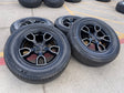 18" Jeep Wrangler SMOKY MOUNTAIN Black OEM 9198 wheels rims tires MICHELIN NEW Texas Truck Tire