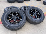 18" Jeep Wrangler SMOKY MOUNTAIN Black OEM 9198 wheels rims tires MICHELIN NEW Texas Truck Tire