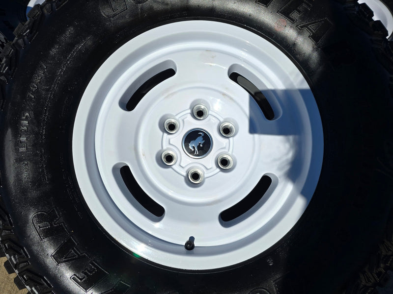 17" Ford Bronco HERITAGE Stroppe Edition 10463 OEM wheels rims white 2026 NEW Texas Truck Tire