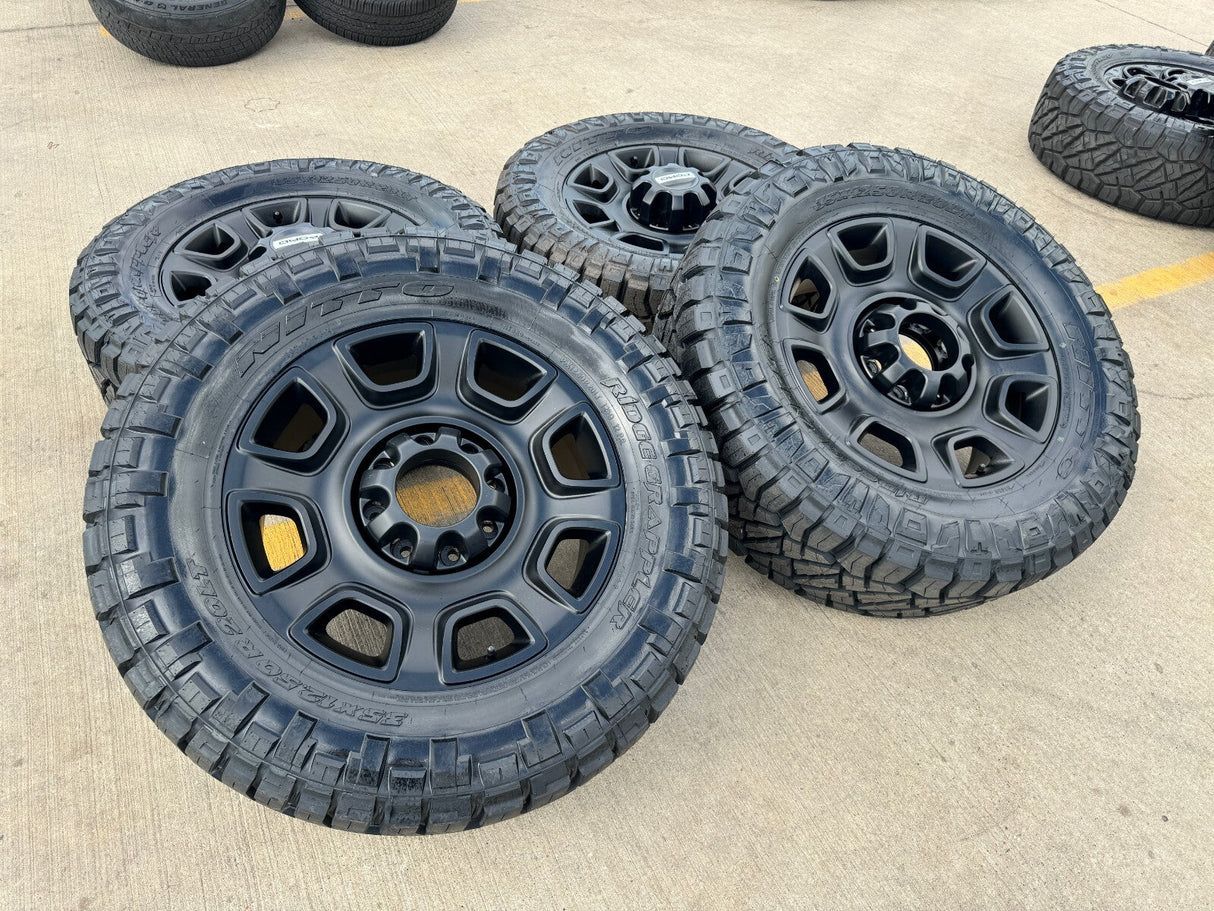 20" Ford F-250 F-350 OEM TREMOR wheels rims 10486 tires 2025 2026 NEW 35" Texas Truck Tire