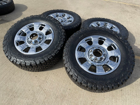 20" Ford F-250 F-350 OEM Lariat 10295 25085 10552 wheels rims NEW BFG KO2 A/T Texas Truck Tire