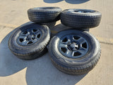 17" Jeep Wrangler Rubicon Sahara OEM wheels rims 9240 9220 black 2022 2023 2024 Texas Truck Tire