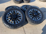 20" GMC Sierra Chevy Silverado 2500 3500 OEM Replica wheels rims NITRO 34" NEW Texas Truck Tire