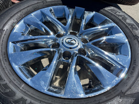 18" Lexus GX460 GX470 Tacoma 4Runner OEM CHROME wheels rims 74297 tires Texas Truck Tire